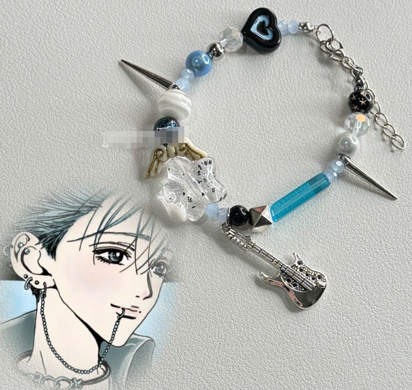 Yusoa Original Okazaki Shouichi Inspired Bracelet - NANA Anime Punk Style Custom Unisex Fashion Accessory