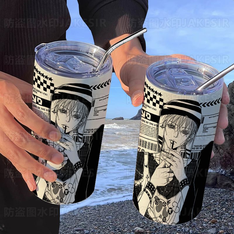 NANA Osaki Ins-Famous Tumbler with Straw - Stylish Thermal Travel Mug for Coffee & Drinks